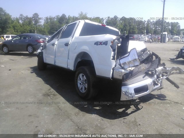 1FTEW1E58JFA63621 - 2018 FORD F150 SUPERCREW WHITE photo 3