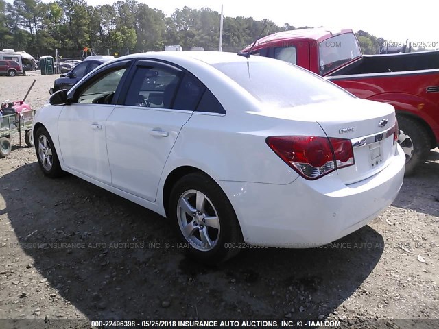 1G1PF5S95B7137864 - 2011 CHEVROLET CRUZE LT WHITE photo 3