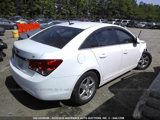 1G1PF5S95B7137864 - 2011 CHEVROLET CRUZE LT WHITE photo 4