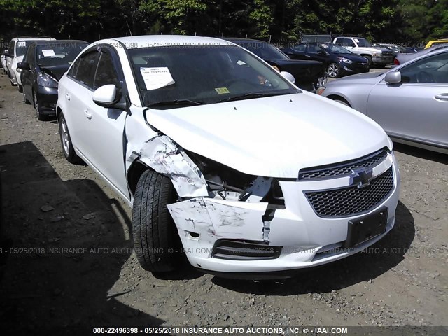 1G1PF5S95B7137864 - 2011 CHEVROLET CRUZE LT WHITE photo 6