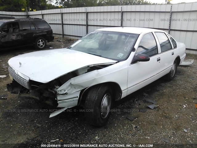 1G1BL52W3SR162565 - 1995 CHEVROLET CAPRICE CLASSIC WHITE photo 2