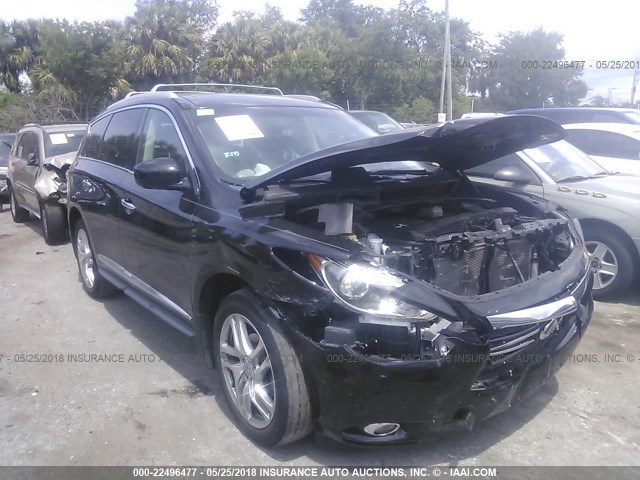 5N1AL0MN7DC351683 - 2013 INFINITI JX35 BLACK photo 6