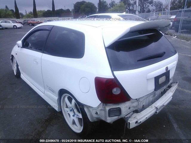 SHHEP335X2U307818 - 2002 HONDA CIVIC SI WHITE photo 3