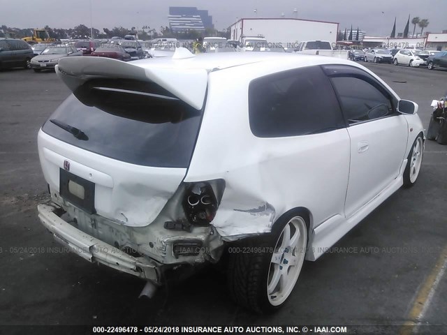 SHHEP335X2U307818 - 2002 HONDA CIVIC SI WHITE photo 4