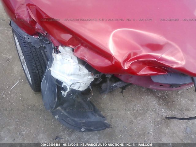 JM1BL1S5XA1230915 - 2010 MAZDA 3 S RED photo 6