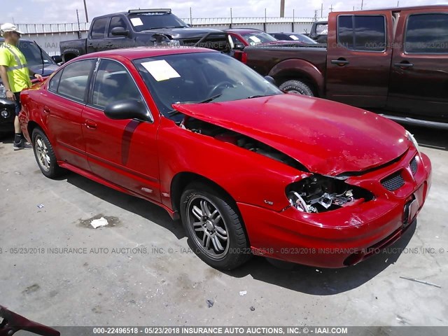 1G2NF52E13C186262 - 2003 PONTIAC GRAND AM SE1 RED photo 1