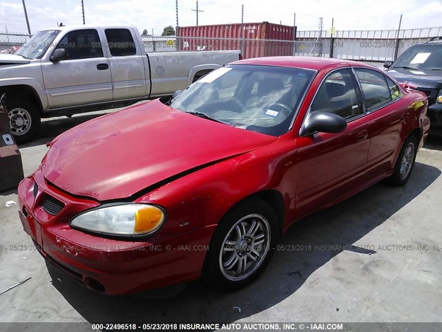 1G2NF52E13C186262 - 2003 PONTIAC GRAND AM SE1 RED photo 2