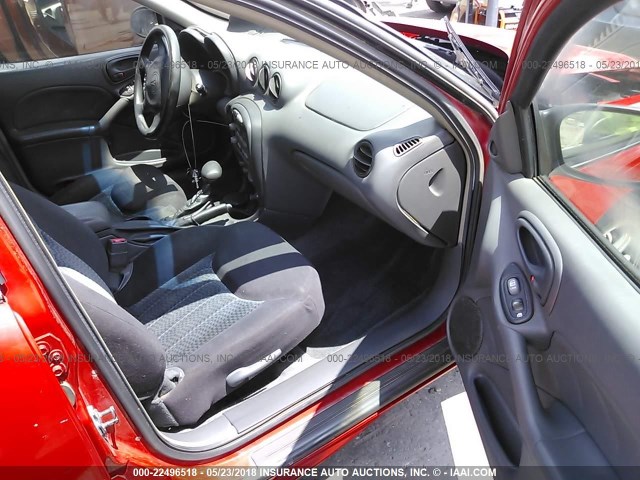 1G2NF52E13C186262 - 2003 PONTIAC GRAND AM SE1 RED photo 5