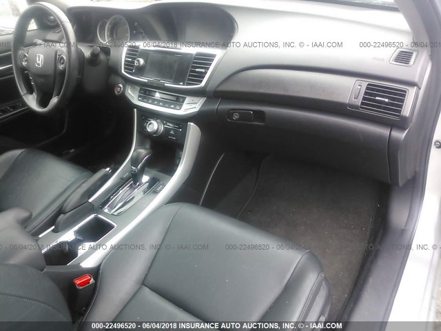 1HGCR3F83DA026501 - 2013 HONDA ACCORD EXL SILVER photo 5