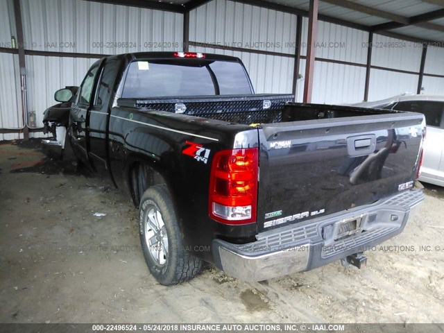 1GTR2VE75CZ288148 - 2012 GMC SIERRA K1500 SLE BLACK photo 3