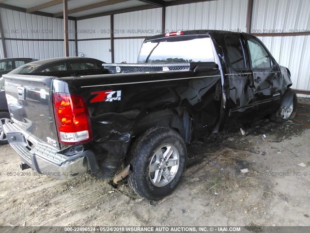 1GTR2VE75CZ288148 - 2012 GMC SIERRA K1500 SLE BLACK photo 4