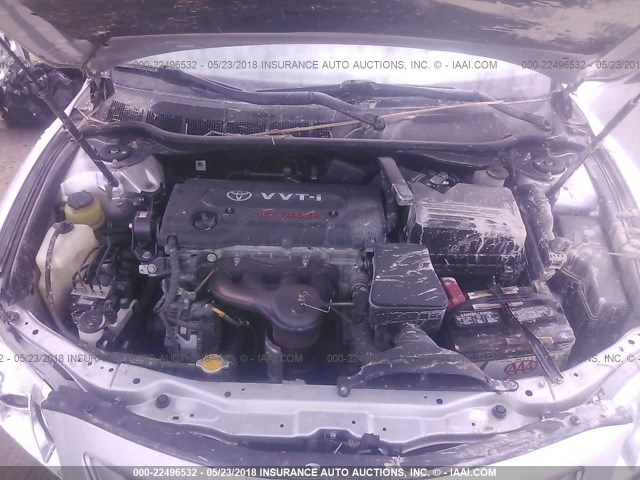 4T4BE46KX9R132829 - 2009 TOYOTA CAMRY SE/LE/XLE SILVER photo 10