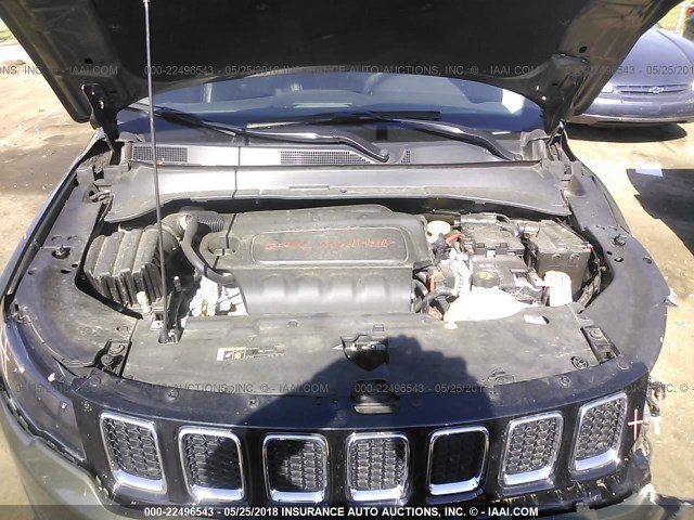 3C4NJDBB2HT624194 - 2017 JEEP COMPASS LATITUDE 绿色 照片 10