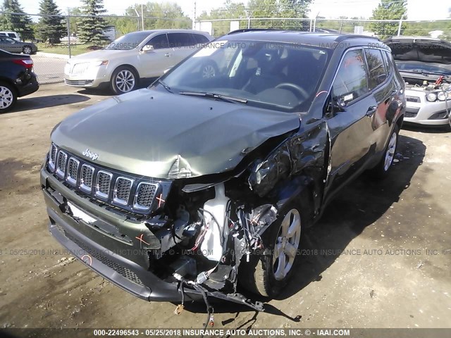 3C4NJDBB2HT624194 - 2017 JEEP COMPASS LATITUDE 绿色 照片 2