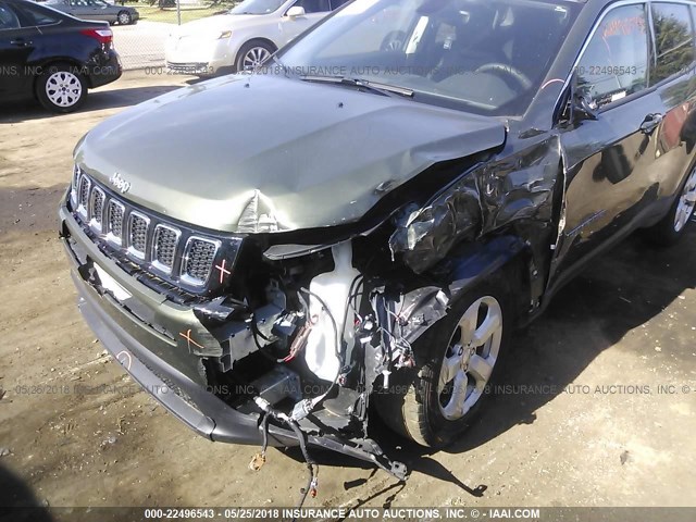 3C4NJDBB2HT624194 - 2017 JEEP COMPASS LATITUDE 绿色 照片 6