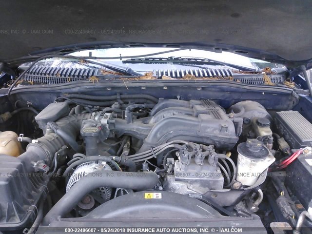 1FMDU73K04ZA91473 - 2004 FORD EXPLORER XLT/XLT SPORT/NBX BLUE photo 10
