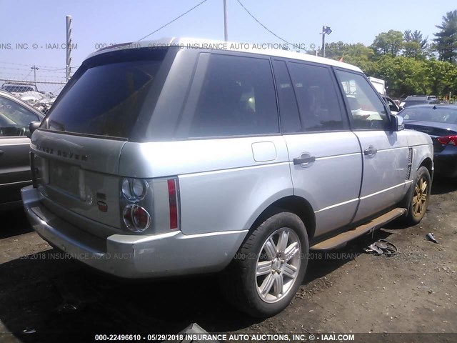 SALME15496A225923 - 2006 LAND ROVER RANGE ROVER HSE SILVER photo 4