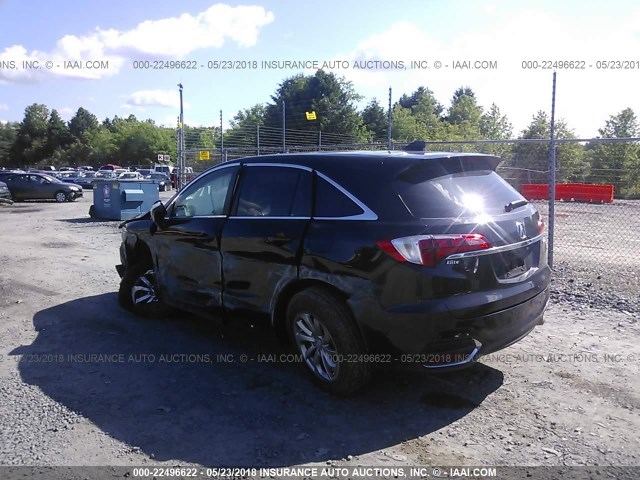 5J8TB3H37HL013864 - 2017 ACURA RDX BLACK photo 3