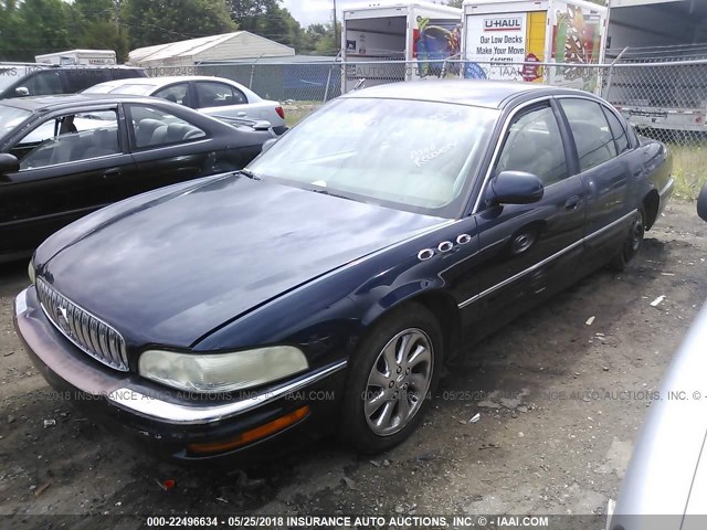 1G4CU541X34188150 - 2003 BUICK PARK AVENUE ULTRA BLUE photo 2