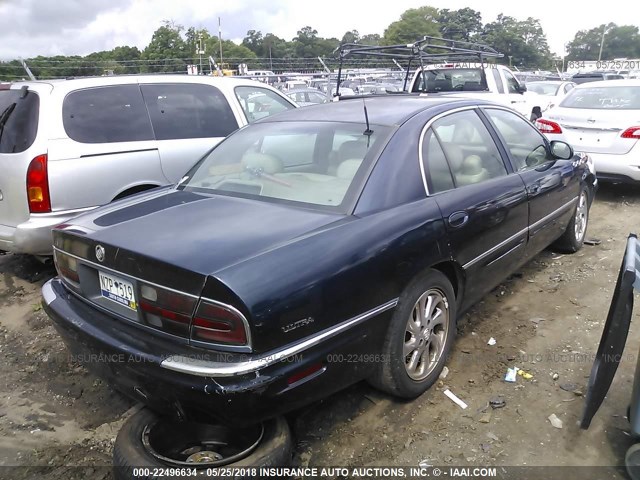 1G4CU541X34188150 - 2003 BUICK PARK AVENUE ULTRA BLUE photo 4