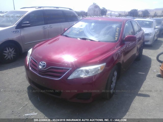 4T1BF3EK2BU714044 - 2011 TOYOTA CAMRY SE/LE/XLE RED photo 2