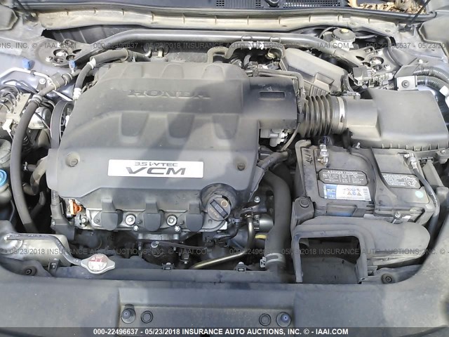 5J6TF2H56CL004557 - 2012 HONDA CROSSTOUR EXL ლურჯი ფოტო 10