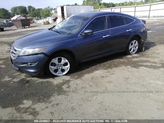 5J6TF2H56CL004557 - 2012 HONDA CROSSTOUR EXL ლურჯი ფოტო 2