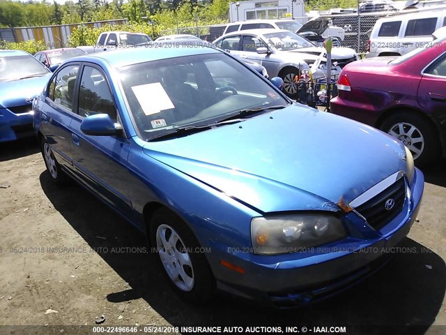 KMHDN46D06U258133 - 2006 HYUNDAI ELANTRA GLS/GT/LIMITED BLUE photo 1