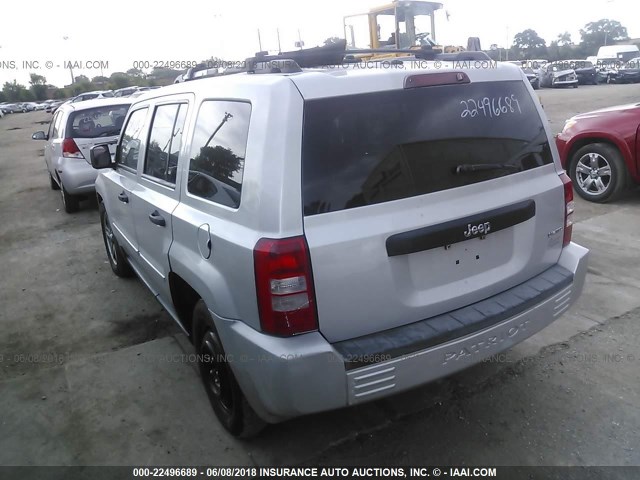 1J8FT48B89D218040 - 2009 JEEP PATRIOT LIMITED SILVER photo 3