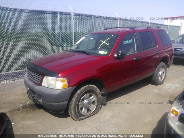 1FMZU72K83UA29855 - 2003 FORD EXPLORER XLS/XLS SPORT RED photo 2