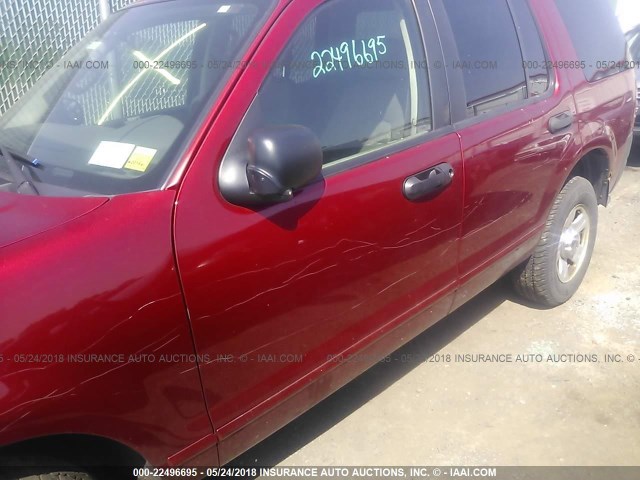 1FMZU72K83UA29855 - 2003 FORD EXPLORER XLS/XLS SPORT RED photo 6