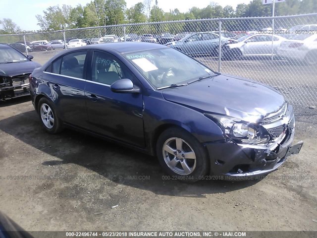 1G1PC5SB4E7141811 - 2014 CHEVROLET CRUZE LT BLUE photo 1