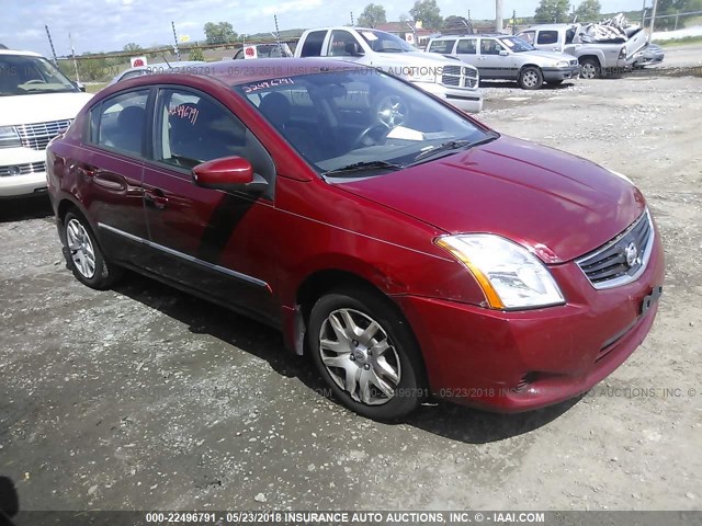 3N1AB6AP3BL633775 - 2011 NISSAN SENTRA 2.0/2.0S/SR/2.0SL RED photo 1