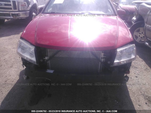 1C3CDZCB9DN740145 - 2013 DODGE AVENGER SXT RED photo 6