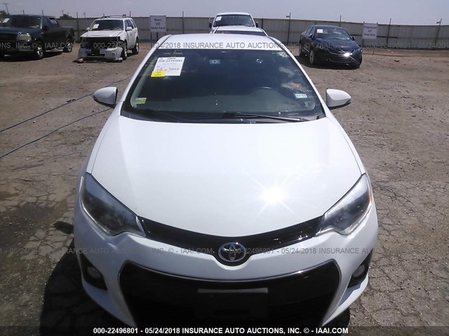 5YFBURHE9FP205350 - 2015 TOYOTA COROLLA L/LE/LE PLS/PRM/S/S PLS WHITE photo 6