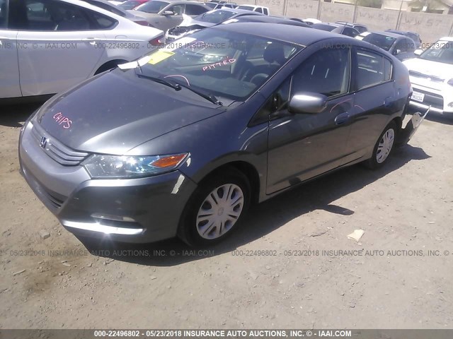 JHMZE2H55AS040762 - 2010 HONDA INSIGHT LX GRAY photo 2