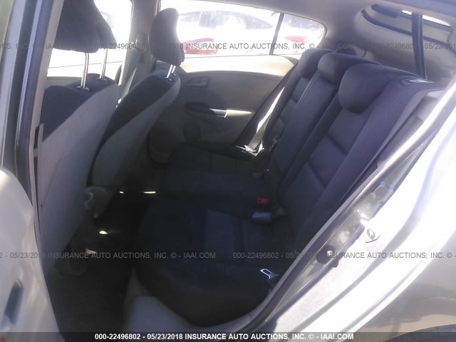 JHMZE2H55AS040762 - 2010 HONDA INSIGHT LX GRAY photo 8