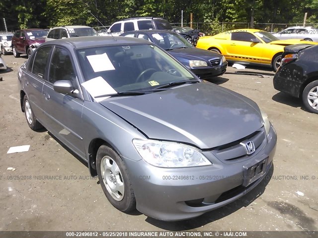 JHMES966X4S021561 - 2004 HONDA CIVIC HYBRID GRAY photo 1