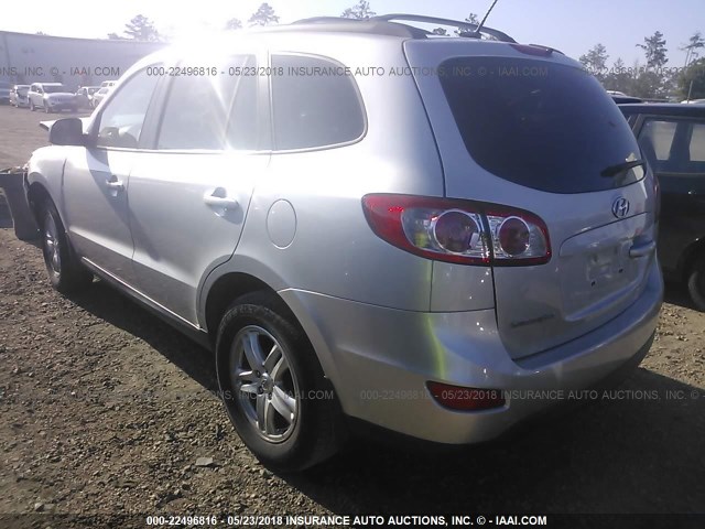 5XYZG3AB8CG096530 - 2012 HYUNDAI SANTA FE GLS SILVER photo 3