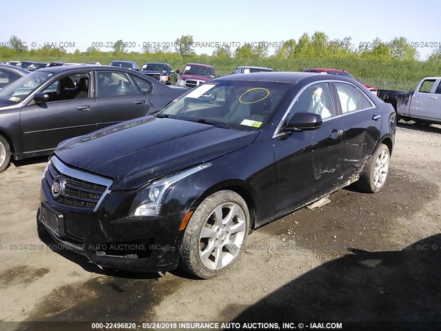 1G6AG5RX0E0114216 - 2014 CADILLAC ATS BLACK photo 2