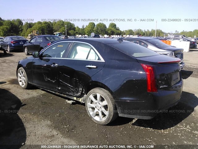 1G6AG5RX0E0114216 - 2014 CADILLAC ATS BLACK photo 3