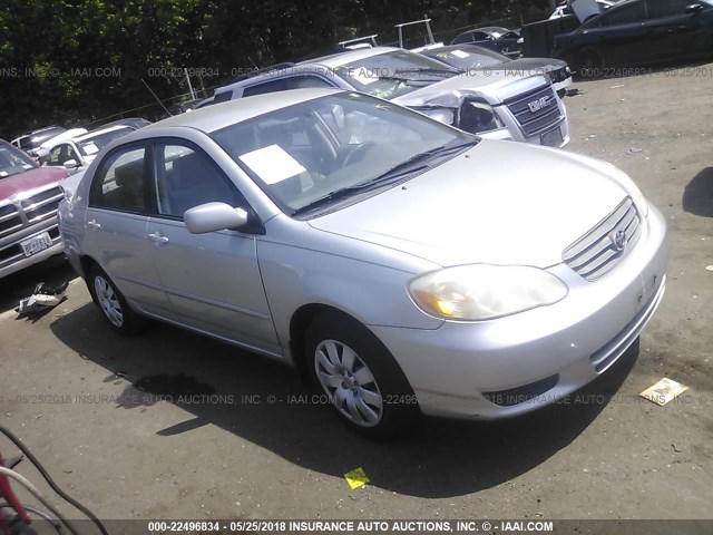 JTDBR32E242038011 - 2004 TOYOTA COROLLA CE/LE SILVER photo 1