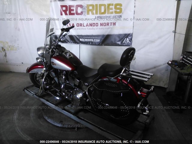 1HD1BWB135Y026090 - 2005 HARLEY-DAVIDSON FLSTCI RED photo 3