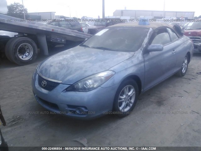 4T1FA38P08U156663 - 2008 TOYOTA CAMRY SOLARA SE/SLE/SPORT Light Blue photo 2