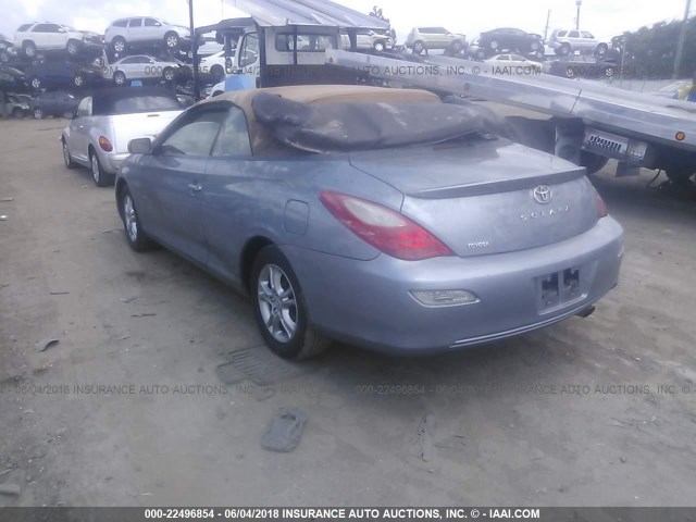 4T1FA38P08U156663 - 2008 TOYOTA CAMRY SOLARA SE/SLE/SPORT Light Blue photo 3