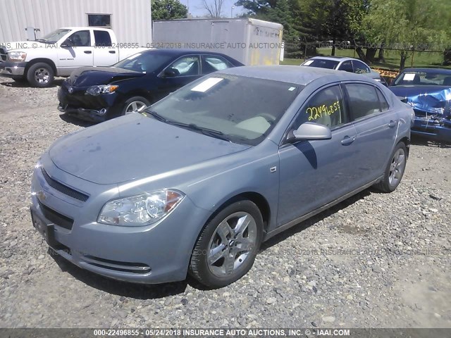1G1ZH57B78F186450 - 2008 CHEVROLET MALIBU 1LT 灰色 照片 2