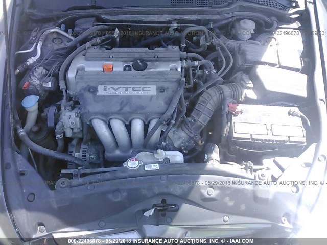 1HGCM56414A044857 - 2004 HONDA ACCORD LX GRAY photo 10