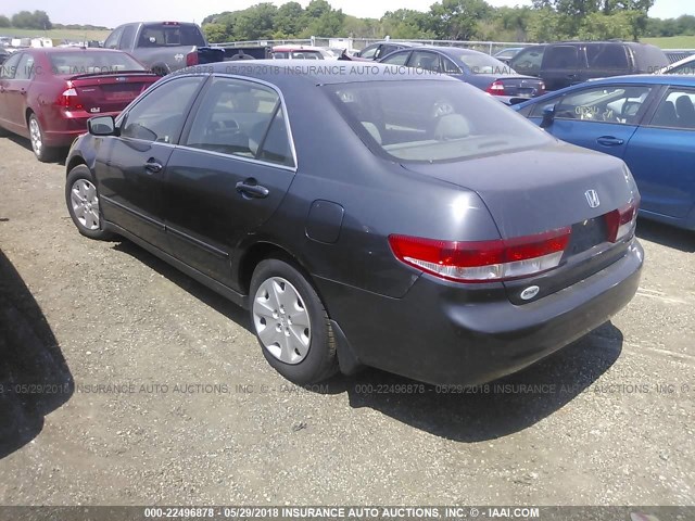 1HGCM56414A044857 - 2004 HONDA ACCORD LX GRAY photo 3