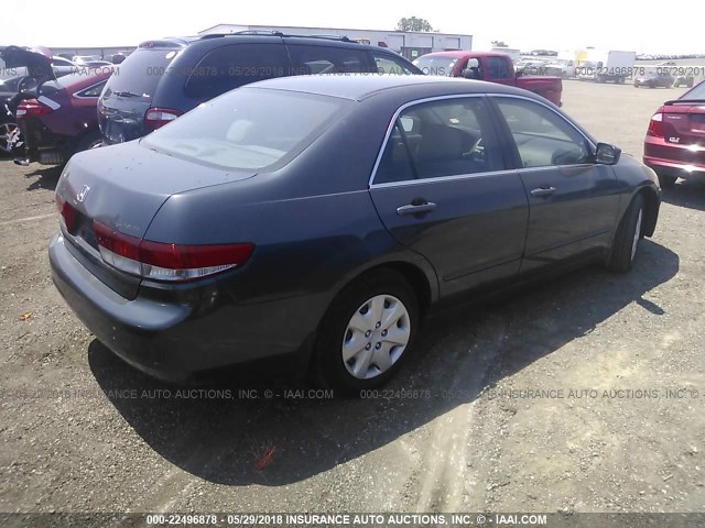 1HGCM56414A044857 - 2004 HONDA ACCORD LX GRAY photo 4