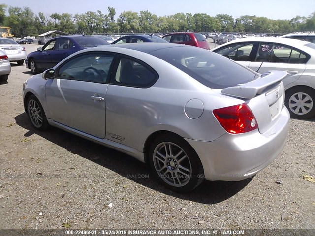 JTKDE177250058011 - 2005 TOYOTA SCION TC SILVER photo 3